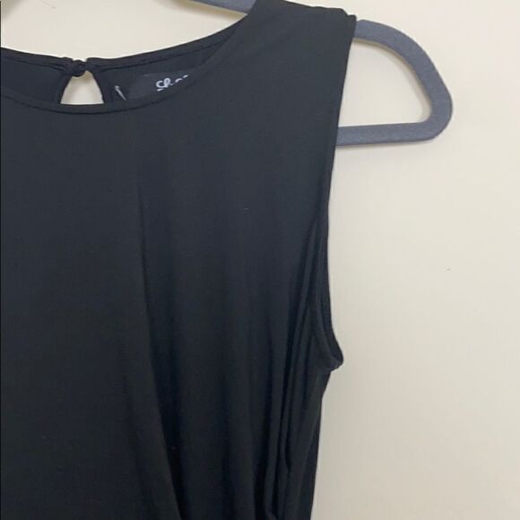 Lulu’s | Black Sleeveless Ruched Side Dress | M - Picture 2 of 8